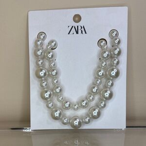 Zara Elegant White Pearl Necklaces